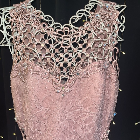 Mauve/Pink Formal Long Dress Size 15 - Picture 2 of 11